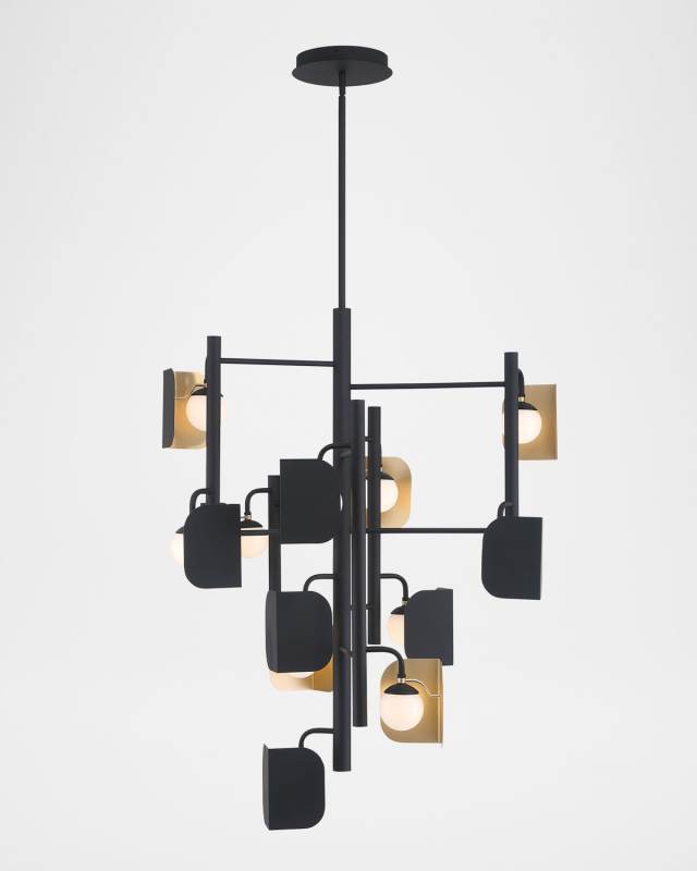 Cornice 42" 12-Light LED Chandelier